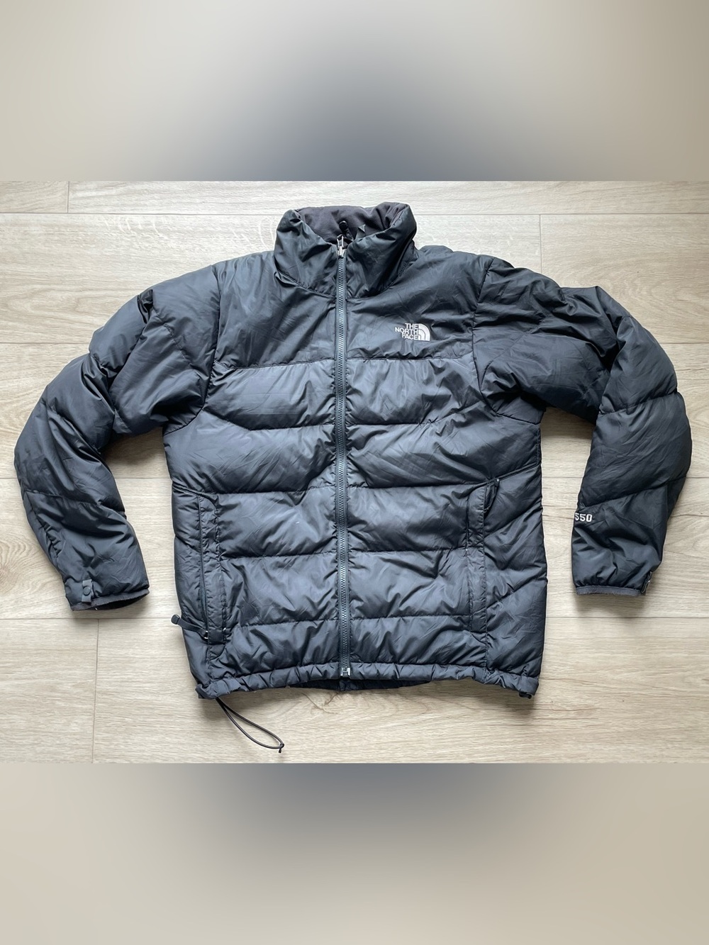The North Face Men's Nuptse Dark Grey Downfill Jacket